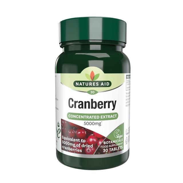 Natures Aid Cranberry Supplement Tablets 5000mg    30 per pack