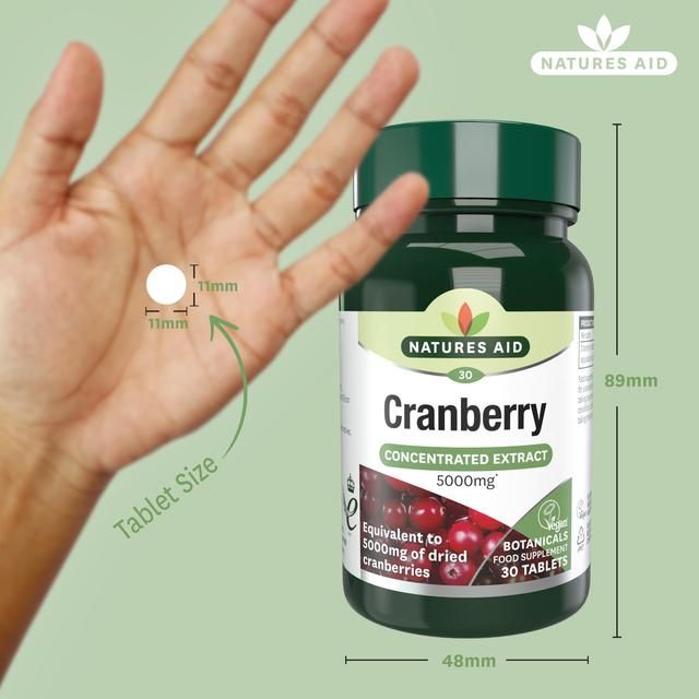 Natures Aid Cranberry Supplement Tablets 5000mg    30 per pack