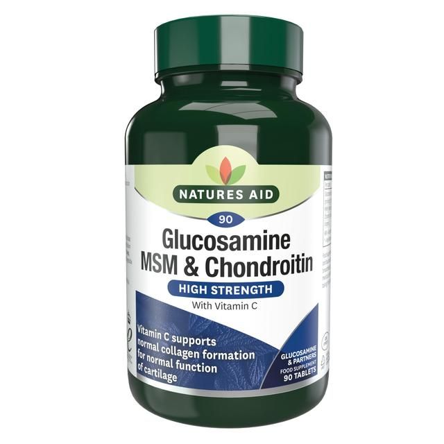 Natures Aid Glucosamine MSM &amp;amp; Chondroitin    90 per pack