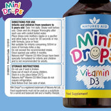Natures Aid Infant's &amp;amp; Kid's Vitamin D3 Supplement Mini Drops Newborn-5yrs    50ml