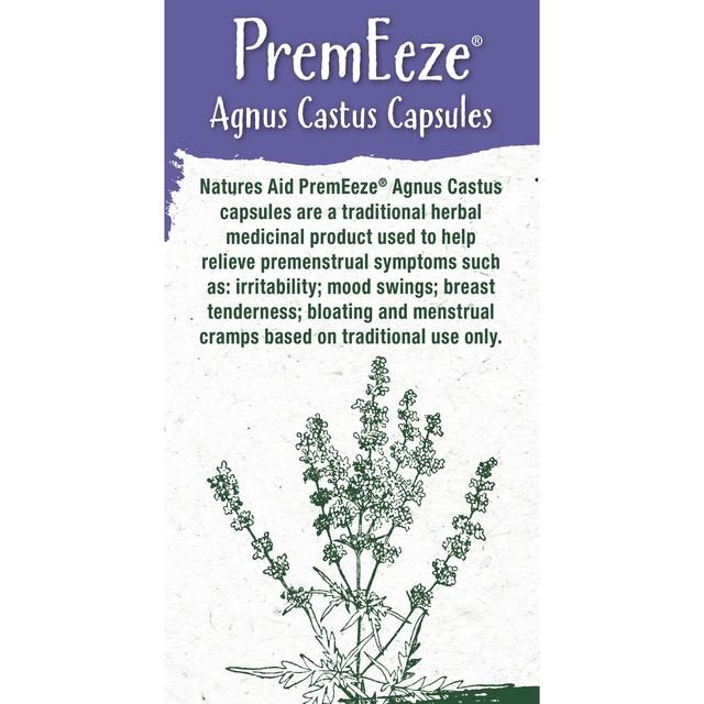 Natures Aid PremEeze Agnus Castus Capsules 400mg   60 per pack