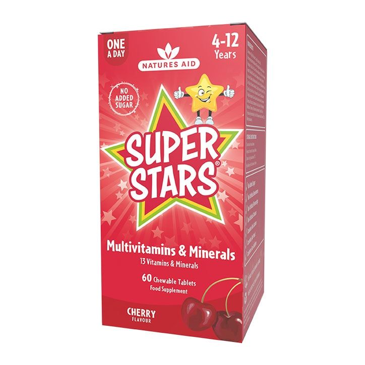Natures Aid Super Stars Multivitamins &amp;amp; Minerals 60 Tablets