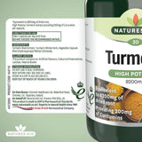 Natures Aid Superfoods Tumeric Supplement Capsules 8200mg   30 per pack