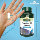 Natures Aid Vegetarian Flaxseed Oil 1000mg Capsules   90 per pack