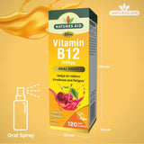 Natures Aid Vitamin B12 1000iu Oral Spray (Cherry Flavour)   30ml