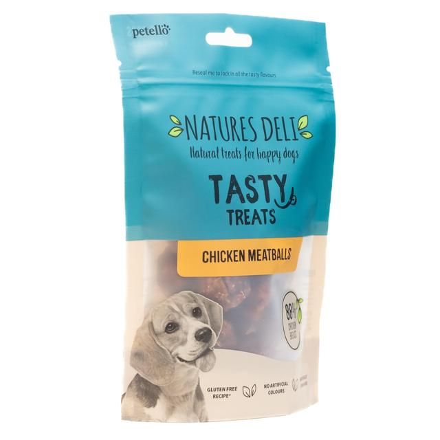 Natures Deli Chicken and Rice Meatball Dog Treats   100g