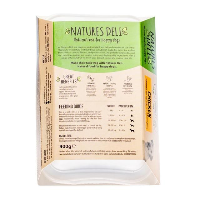 Natures Deli Chicken Wet Dog Food   400g