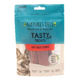 Natures Deli Soft Beef Strips Dog Treats   100g