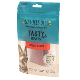Natures Deli Soft Beef Strips Dog Treats   100g