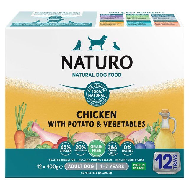 Naturo Grain Free Adult Dog Chicken and Potato   12 x 400g