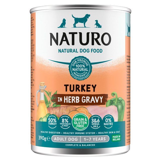 Naturo Grain &amp;amp; Gluten Free Turkey in Herb Gravy   390g