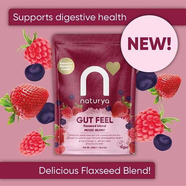 Naturya Gut Feel Flaxseed Blend Mixed Berry 240g