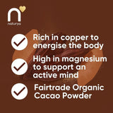 Naturya Organic Fair Trade Cacao Powder   125g