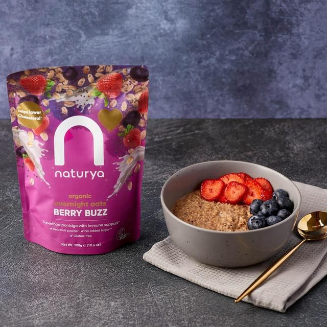 Naturya Organic Overnight Breakfast Oats Berry Buzz   300g