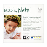 Naty Sensitive Unscented Baby Wipes, 3 x 56 pack 168 wipes