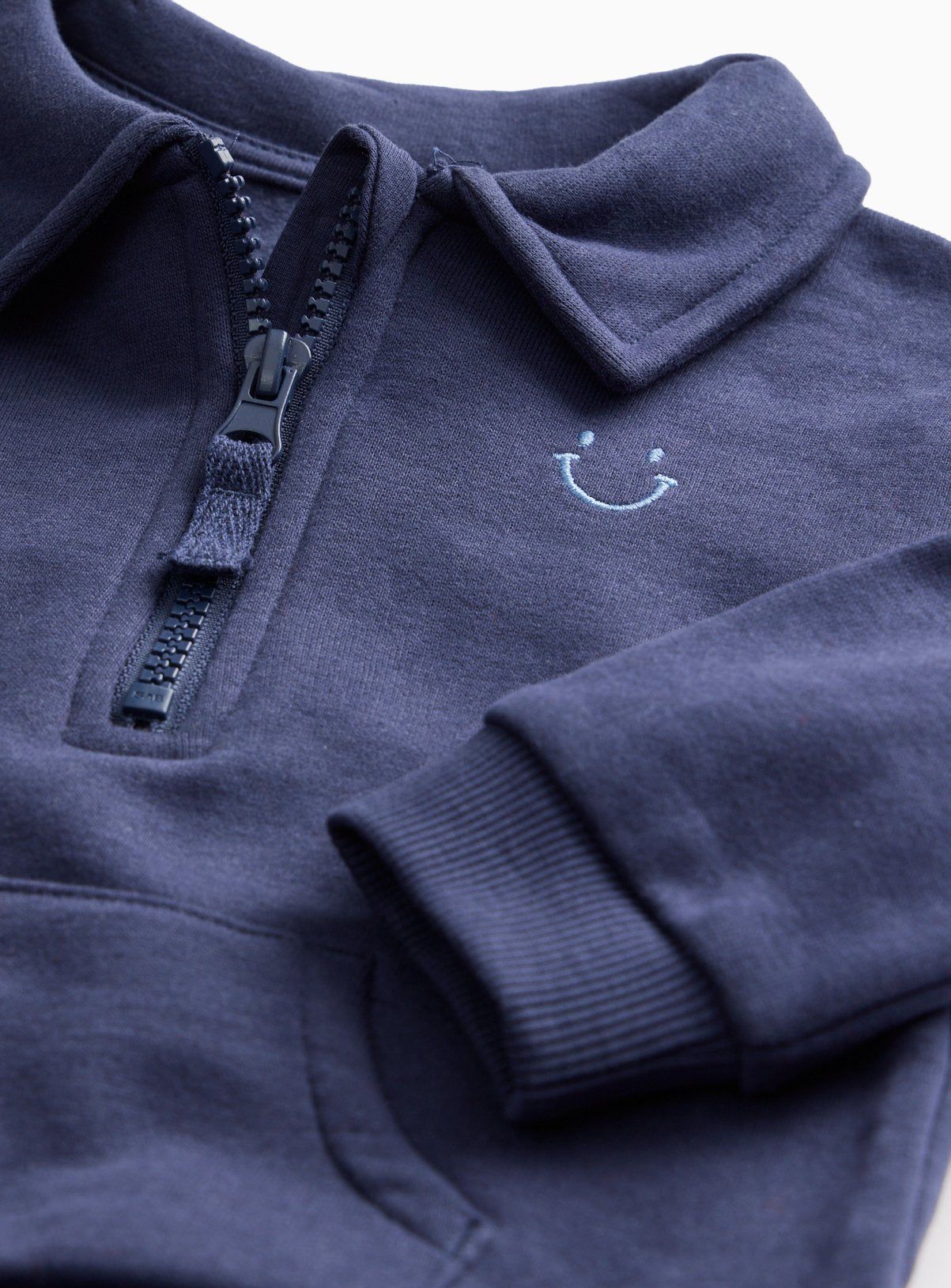 Navy Quarter-Zip Sweatshirt &amp;amp; Leggings Set 9-12 months