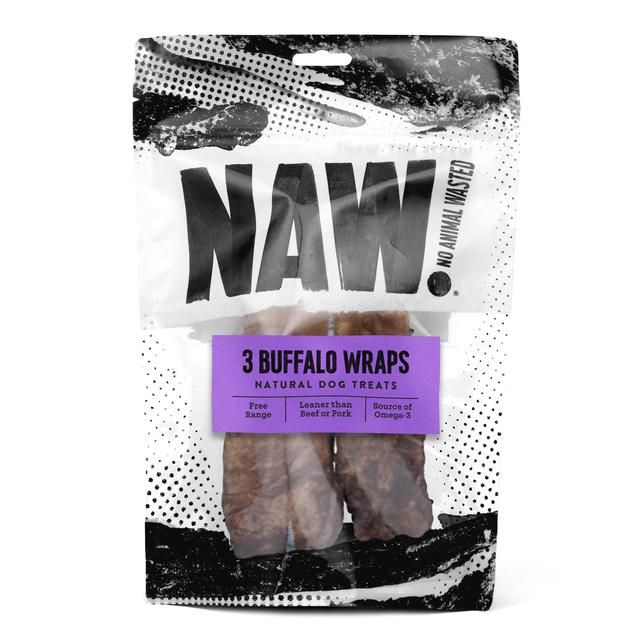 NAW Buffalo Wraps Dog Treat   3 per pack