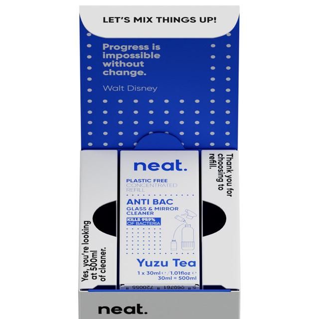 Neat Anti-Bac Glass Cleaner Refill Starter Pack Yuzu Tea   500ml