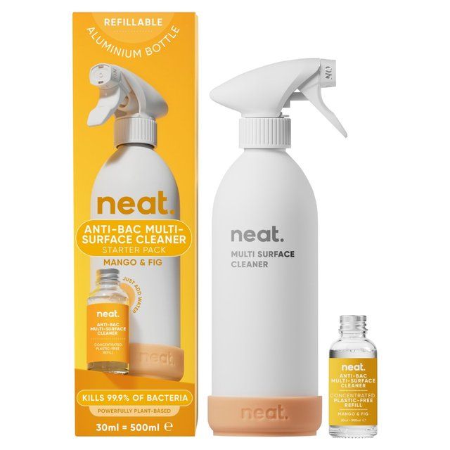 Neat Anti-Bac Multi Surface Refill Starter Pack Mango &amp;amp; Fig   500ml