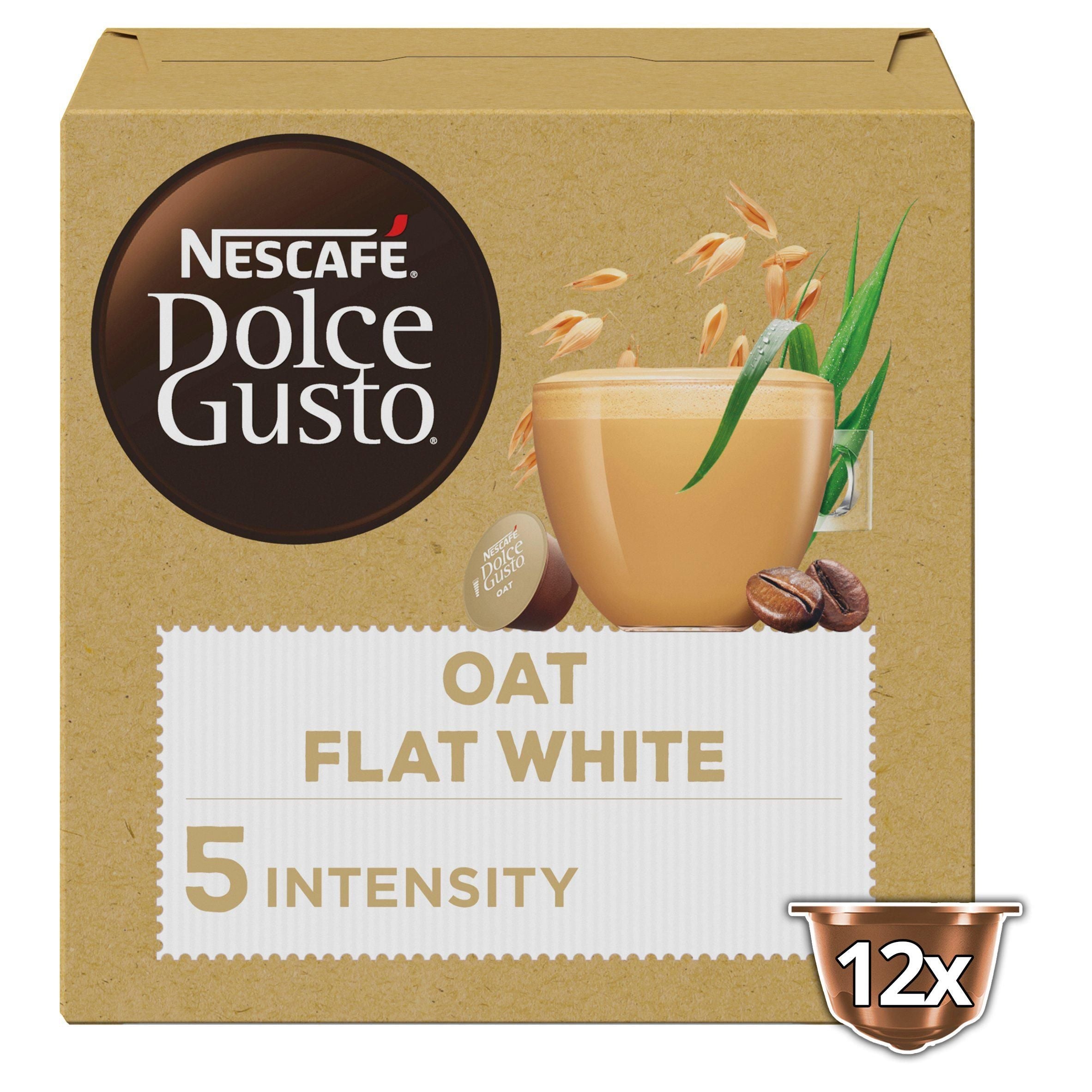 Nescaf&amp;eacute; Dolce Gusto Plant Based Flat White Oat Coffee Pods x12