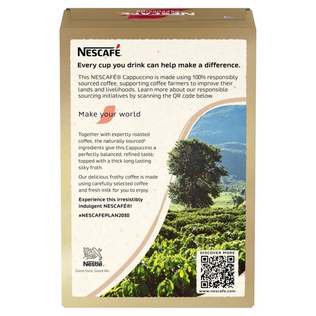 Nescafe Cappuccino Instant Coffee 8 Sachets   8 per pack