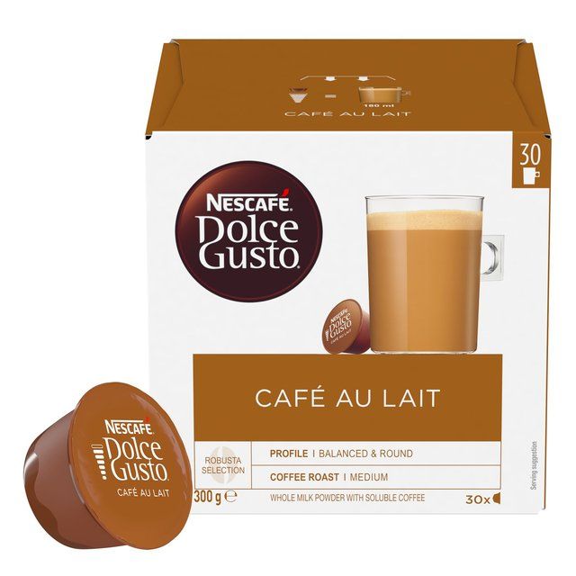 Nescafe Dolce Gusto Cafe Au Lait Capsules   30 per pack