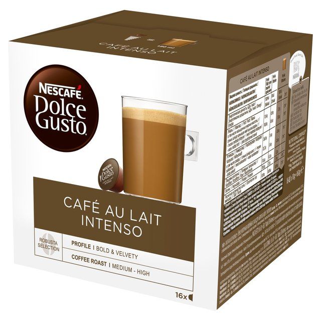 Nescafe Dolce Gusto Cafe Au Lait Intenso Pods   16 per pack