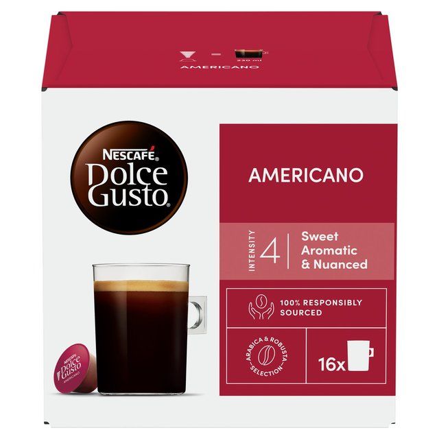 Nescafe Dolce Gusto Caffe Americano Pods   16 per pack