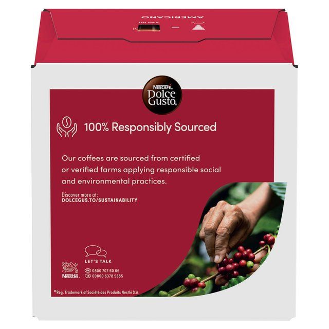 Nescafe Dolce Gusto Caffe Americano Pods   16 per pack