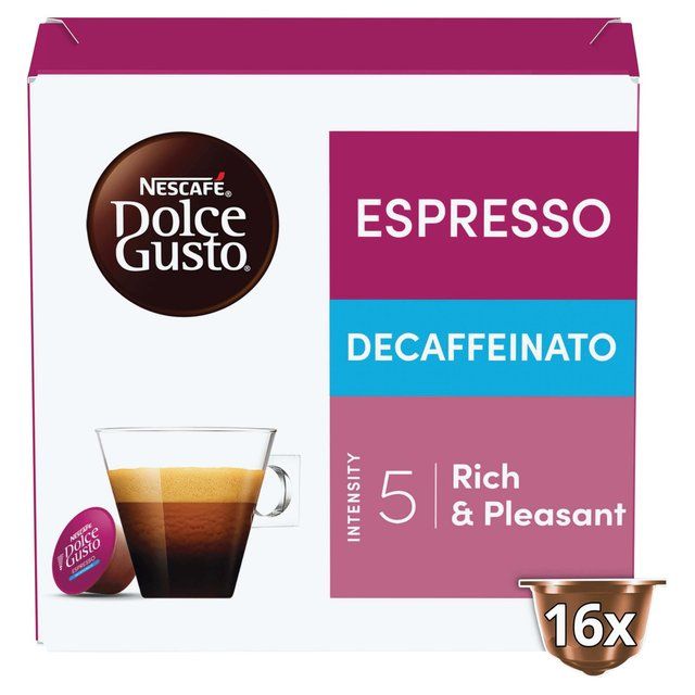 Nescafe Dolce Gusto Espresso Decaf Blue   16 per pack