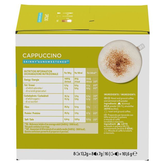 Nescafe Dolce Gusto Skinny Cappuccino Pods   8 per pack