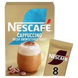 Nescafe Gold Decaff Cappuccino Unsweetened Instant Coffee 8 Sachets    8 per pack