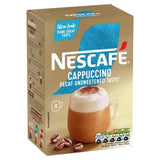 Nescafe Gold Decaff Cappuccino Unsweetened Instant Coffee 8 Sachets    8 per pack