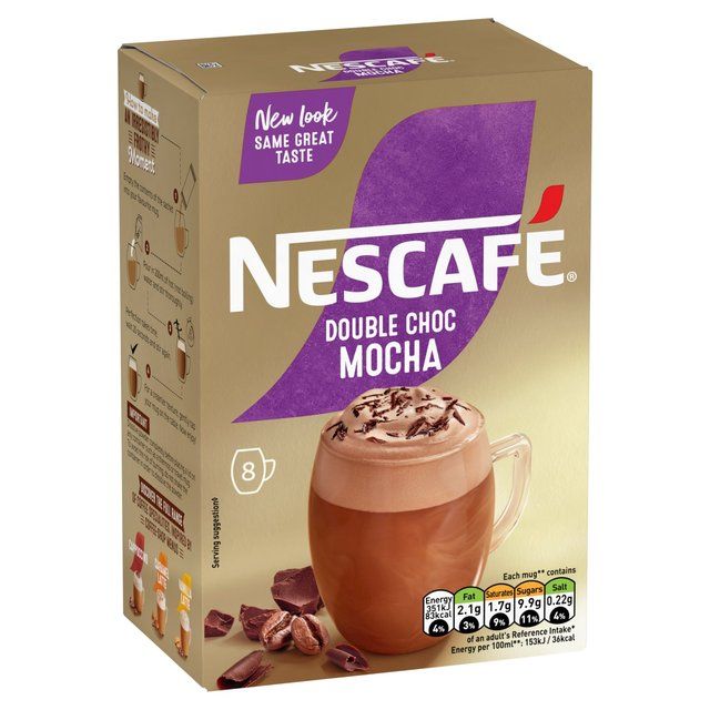 Nescafe Gold Double Choca Mocha Instant Coffee 8 Sachets   8 per pack