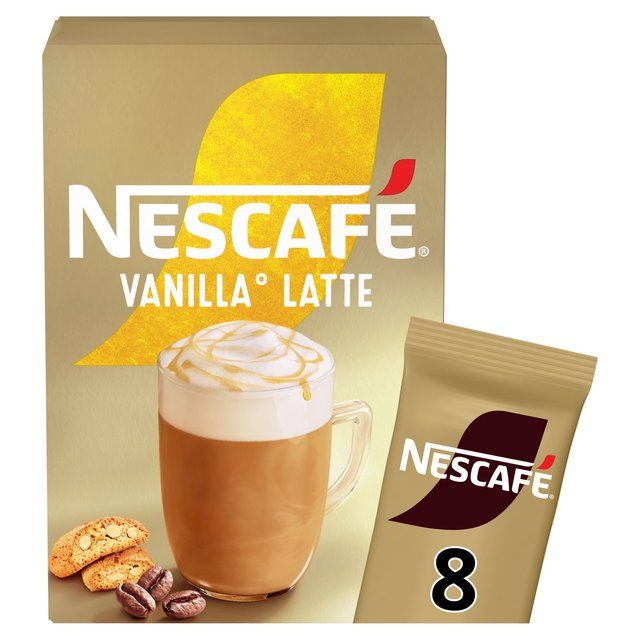 Nescafe Gold Vanilla Latte Instant Coffee 8 Sachets   8 per pack