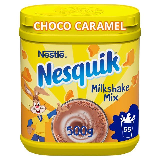 Nesquik Choco-Caramel Milkshake Powder Tub   500g