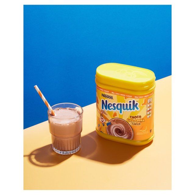 Nesquik Choco-Caramel Milkshake Powder Tub   500g