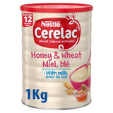 Nestle CERELAC Wheat Based Fortified Baby Cereal with Honey &amp;amp; Wheat, Just Add Water, 12 Months+