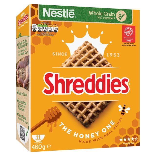 Nestle Shreddies The Honey One Cereal   460g