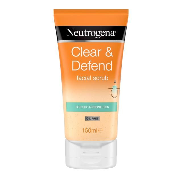 Neutrogena Clear &amp;amp; Defend Facial Scrub   150ml