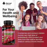 New Leaf Cranberry Tablets 3x Strength 30,000mg +Vitamin C&amp;amp;D