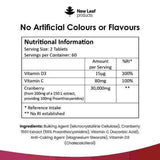 New Leaf Cranberry Tablets 3x Strength 30,000mg +Vitamin C&amp;amp;D