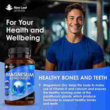 New Leaf Magnesium Supplements + Zinc 365 Tablets &amp;ndash; Bones