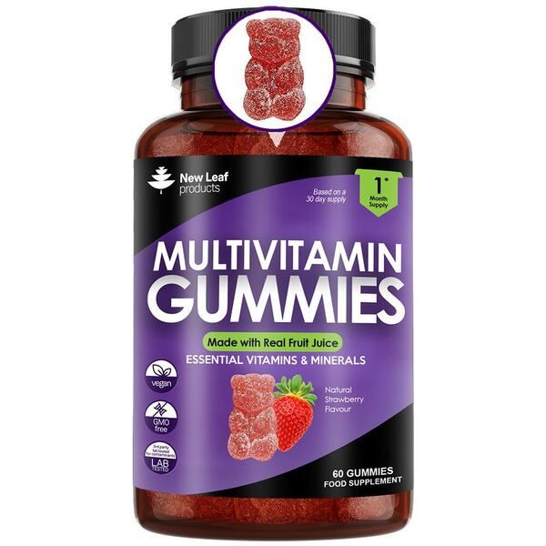 New Leaf - Multivitamin Gummies for Men &amp;amp; Women 60 Gummys