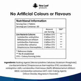 New Leaf Probiotic Multi Strain 120 Tablets Gut &amp;amp; Digestive