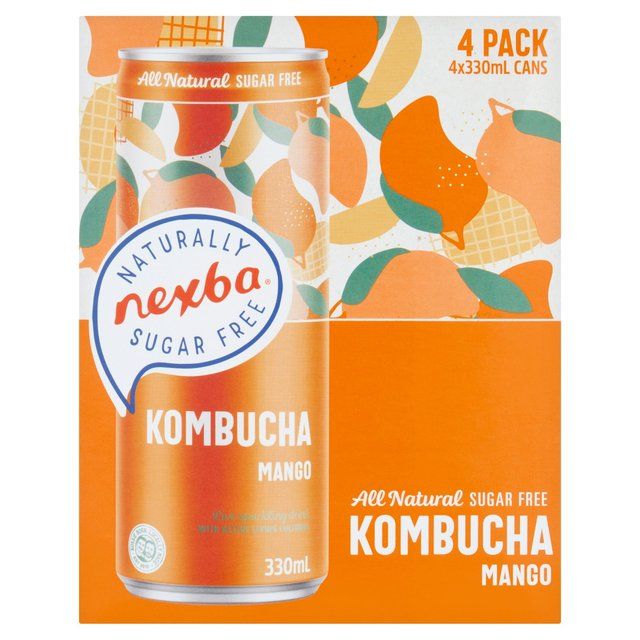 Nexba Mango Kombucha Can 4x330ml   4 x 330ml