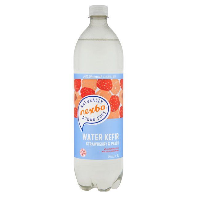 Nexba Water Kefir Strawberry &amp;amp; Peach 1L   1L