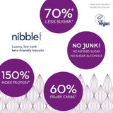 Nibble Simply Doubly Delicious Choc Choc Chip Low Carb Biscuit Bites   36g