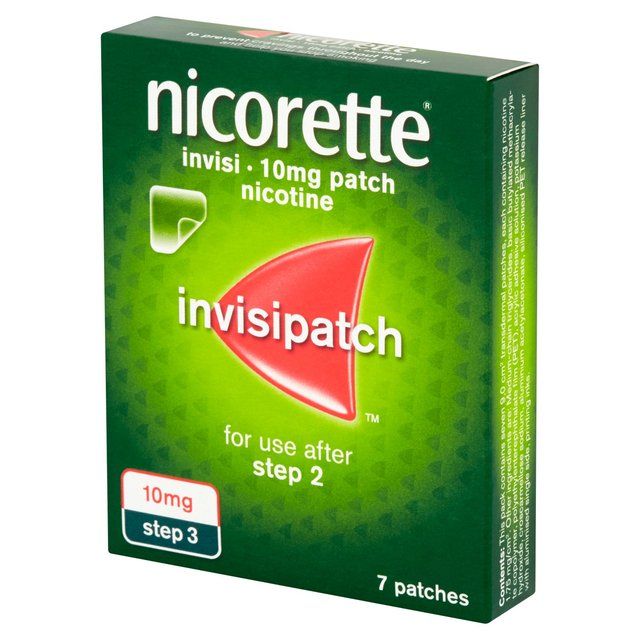 Nicorette Invisi 10mg Patch (7 Patches) Quit Smoking Aid Nicotine Patch   7 per pack