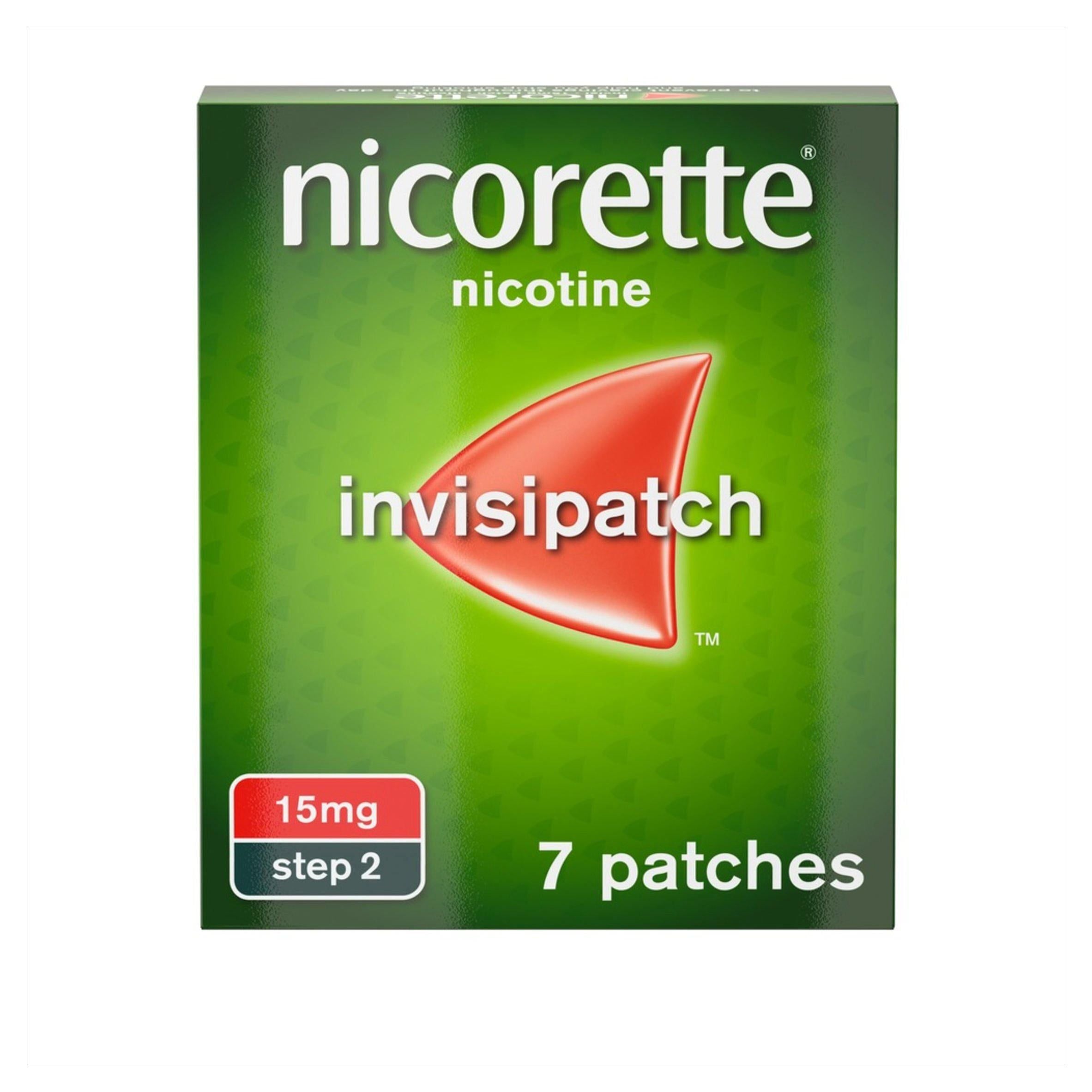 Nicorette Invisi Patch Step 2 to 7 Patches Quit Smoking Aid 15mg